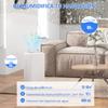 Dehumidifier 12L/day 2.5L Water Tank with Wheels 24-Hour Timer Digital Humidity Display White