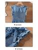 Hand-Dyed French-Style Women's Pleated Cinched Waist Bow Dress