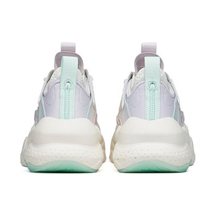 Anta Bastard Life Collection Lightweight Abrasion Resistant Low top Skateboard Shoes Women's White Purple Blue 122228080-2