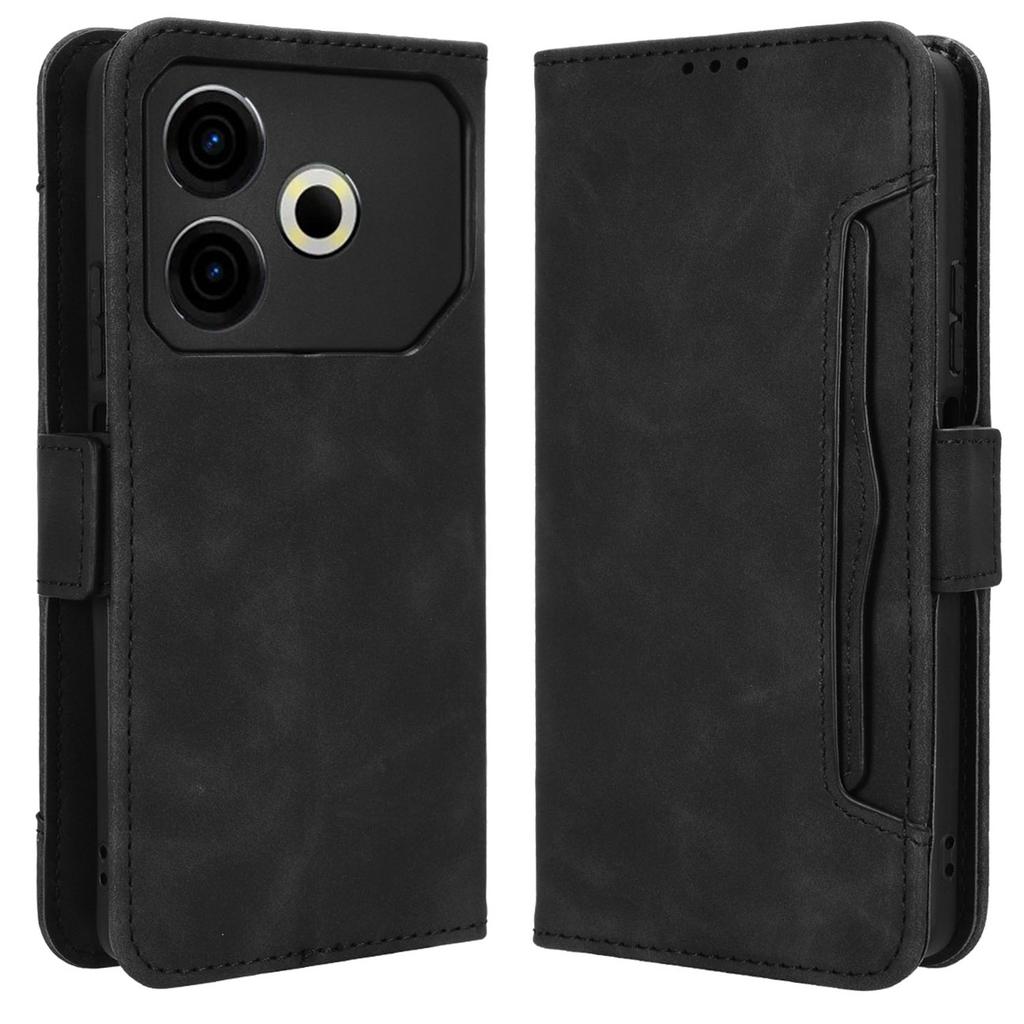 For TECNO Pova 6 Neo Case Multiple Card Slots Leather Stand Phone Cover