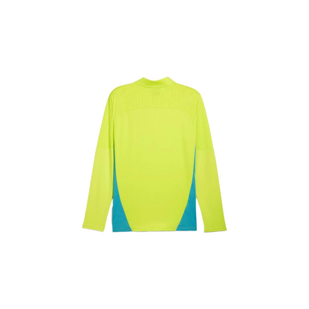 Puma Quarter-Zip Logo Comfortable Breathable Training Long Sleeve Football Shirt Men tops Yellow 777529-14