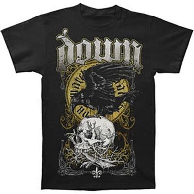 Daunen Herren Sumpfschädel T-Shirt X-Large Schwarz