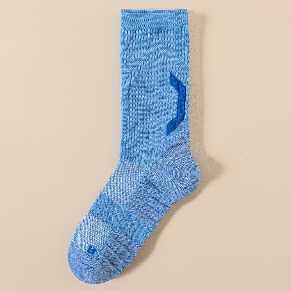Real Basketball Socks - Anti-slip and Durable Sports Socks with Breathable and Moisture-absorbing Towel-like Soles for Running.