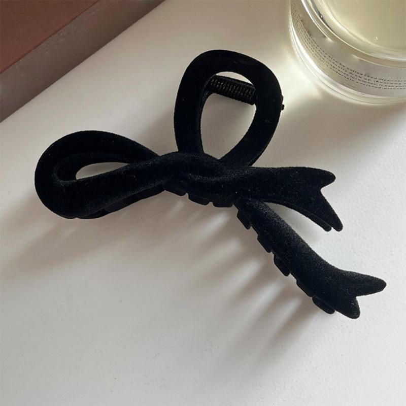 Soft Ribbon Bowknot Hair Clip for Women and Girls Fashionable and Versatile  Headwear Crab Hair Clips Hair Accessory