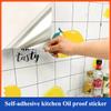 Kitchen Wall Stickers Oil-proof And Waterproof PVC Aluminum Foil Stove Top Cabinet Self-adhesive Wallpaper For Home Decoration