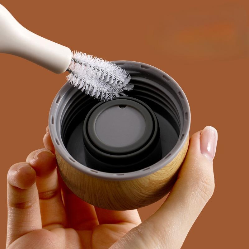 The Cup Brush Cleans and Removes Stains Without Blind Spots. It Is A Two-in-one Gap Brush Specially Designed for Cleaning Cup LIDS and Cups