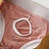 Men Briefs Low-rise Elastic Waistband Side Opening Design U-Convex Panties Breathable Underwear Daily Wear