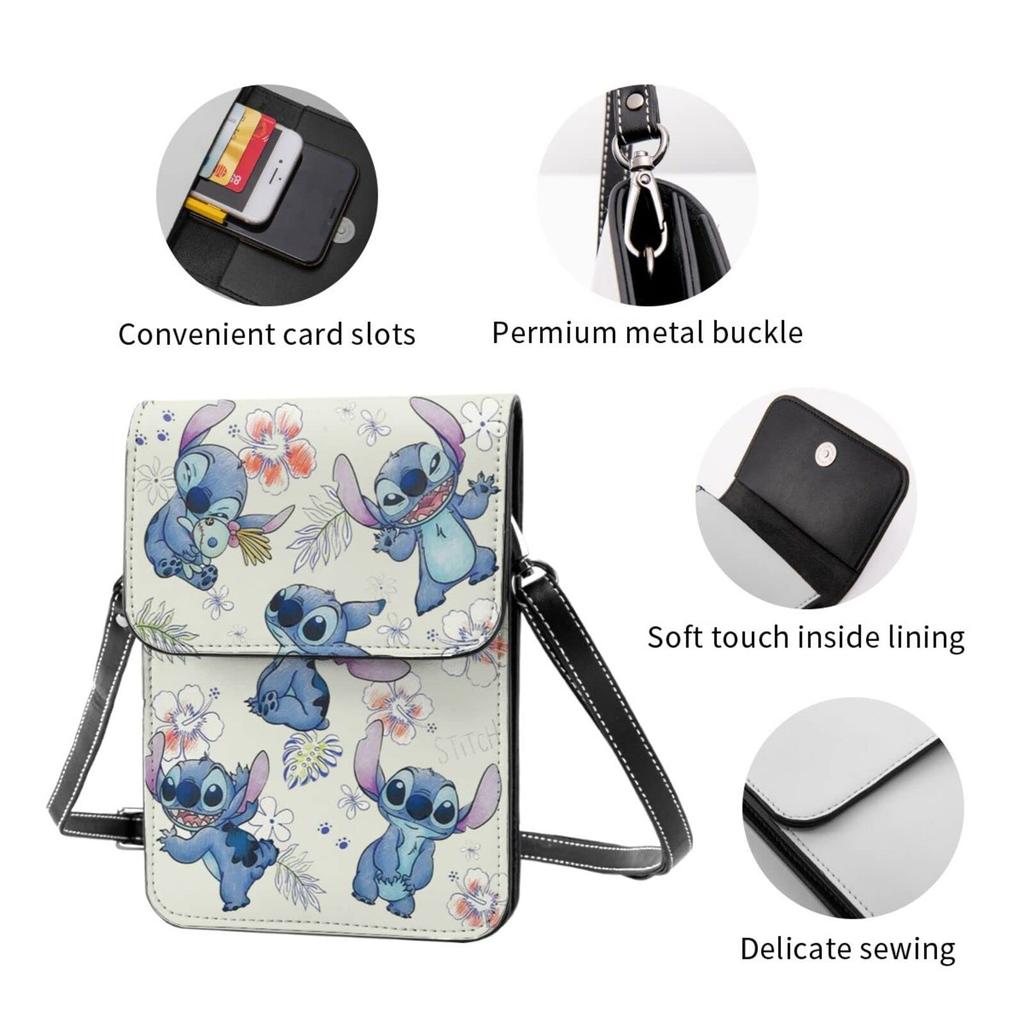 Stitch Smartphone Genuine for Women and This Lightweight Shoulder Bag Is Perfect for Carrying Your and Is a Popular and Cute Mini or Crossbody It