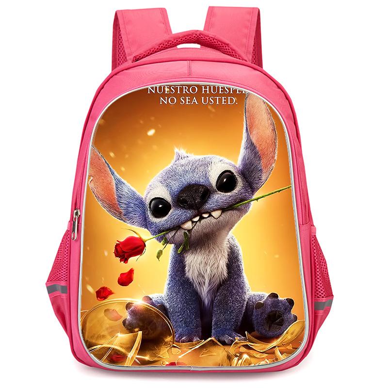 Stitch Peripheral Anime Backpack Men'S And Women'S School Bags