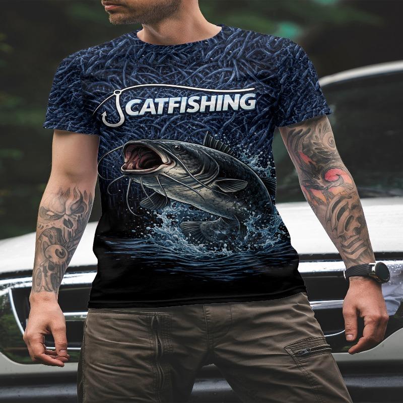 חולצת טריקו זאב 2025 לגברים הדפס חיות שרוול קצר עליון 3D קז'ואל רחוב חולצת טריקו לגברים גזרה רחבה חולצת טריקו גברים בגדי וינטג'