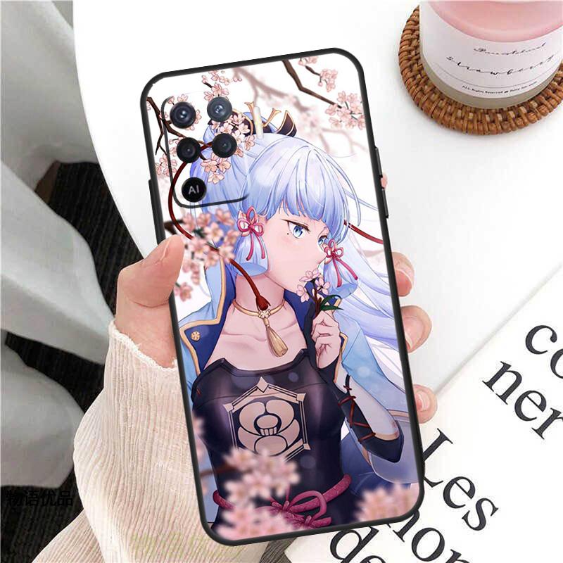 Genshin Impact Kamisato Ayaka Case For Oppo A98 A58 A78 A18 A38 A60 A80 A40 A77 A57 A17 A74 A54 A94 A96 A76 A16 A15 A5 Pro