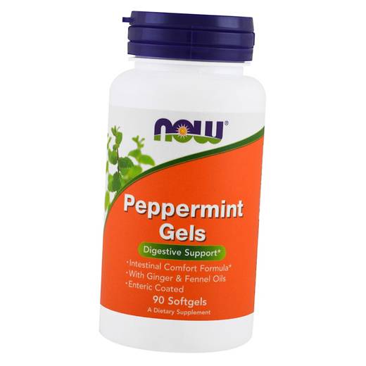 

Масло мяты перечной, Peppermint Gels, Now Foods 90гелкапс (71128066) 90softgels