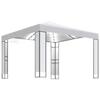 VidaXL Gazebo with Double Roof and LED Lights 3x3 M White 3070302