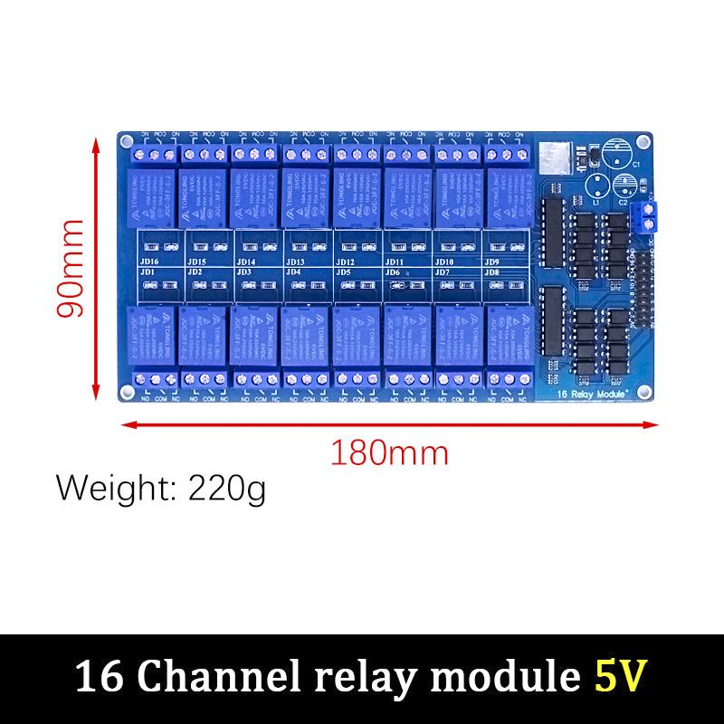 5V 12V Low Level Trigger Relay Module 1/2/4/8/16 Channel Optocoupler Isolation Board For Arduino PIC AVR DSP ARM MCU Control