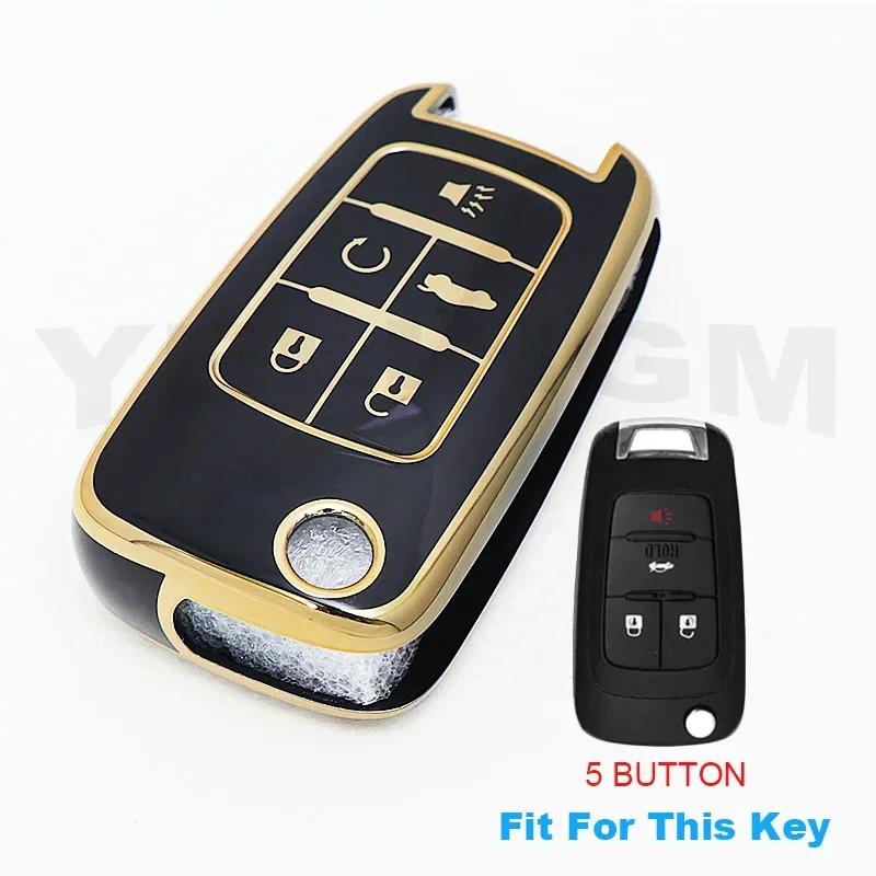 Husă TPU Smart Key Pentru Cheie Auto Chevrolet Fob pentru Chevrolet Chevy Cruze Malibu Camaro Aveo Equinox Impala Sonic 2 3 4 5 Butoane