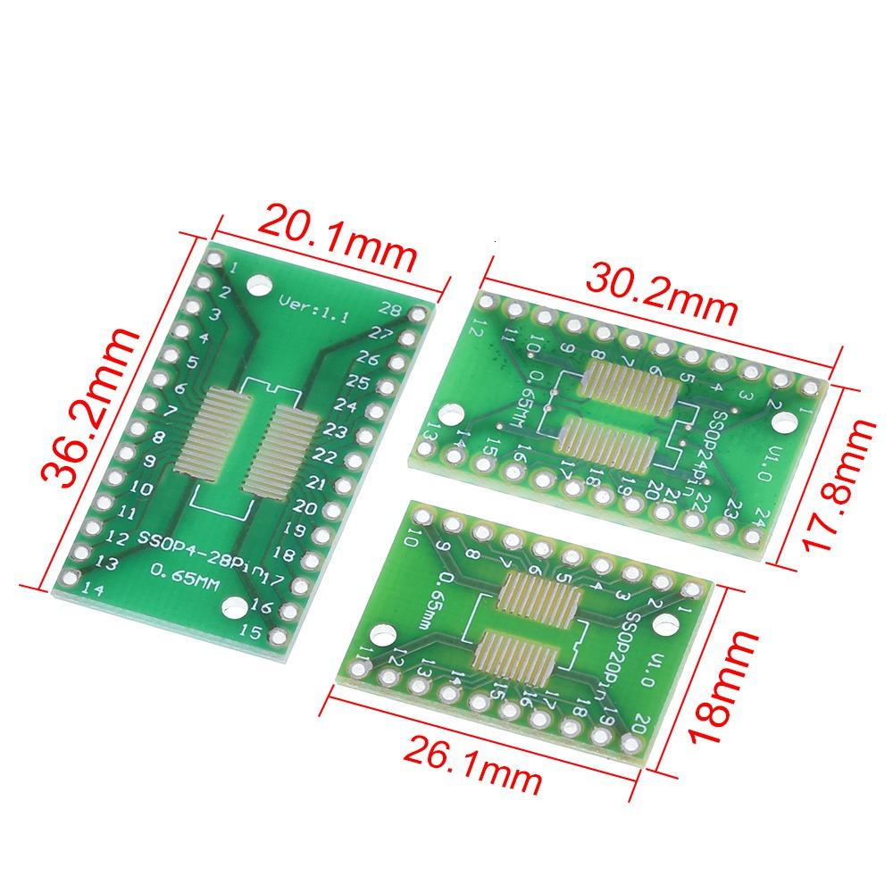 TZT 7value* Board Kit SMD Turn To DIP SOP MSOP SSOP TSSOP SOT23 8 10 14 16 20 24 28 SMT To DIP for TZT Electronic Components