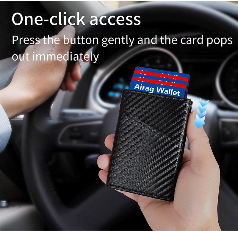 Geldbörse & Kartenhalter mit großer Kapazität und Entmagnetisierungsschutz für Damen und Herren