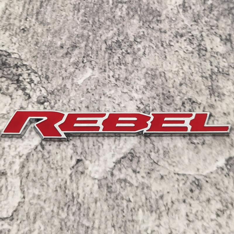 Adesivi per Auto in Metallo 3D di Alta Qualità Lettere Personalizzate REBEL Copri Graffi Accessori Decorativi per Auto