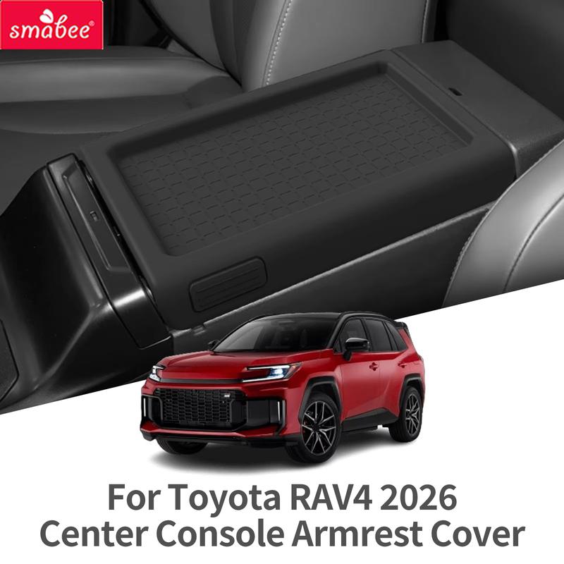 Smabee for Toyota RAV4 2026 Full Wrap Armrest Cover Silicone Center Console Lid Protector Anti-slip Car Interior Accessories