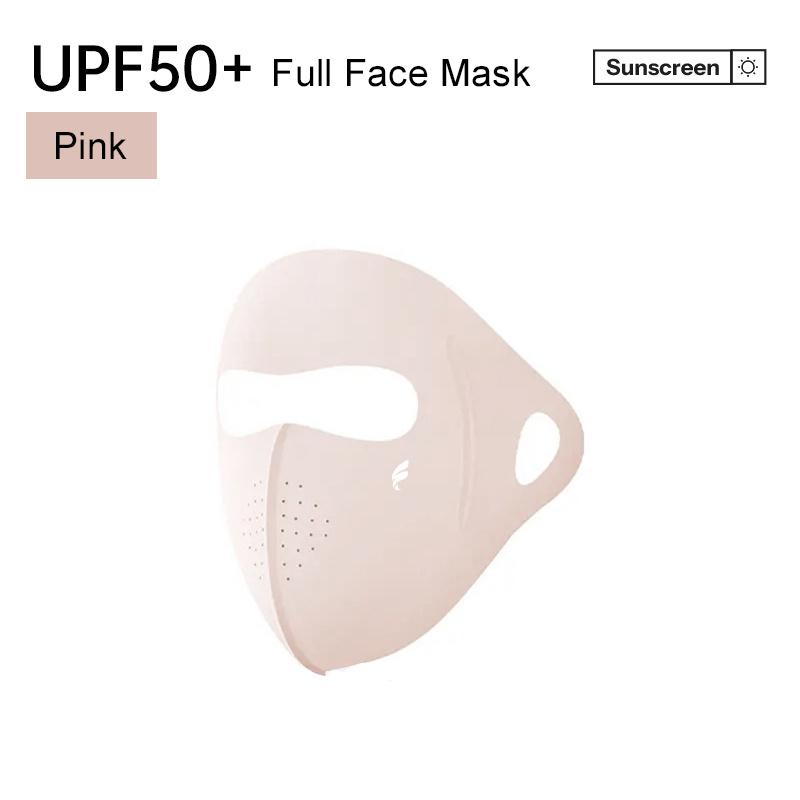

Women S Uv Protection Face Veil - Upf 500+ Cooling Silk Cover, Sun Shield Mask For Summer Outdoor Activities рожевий