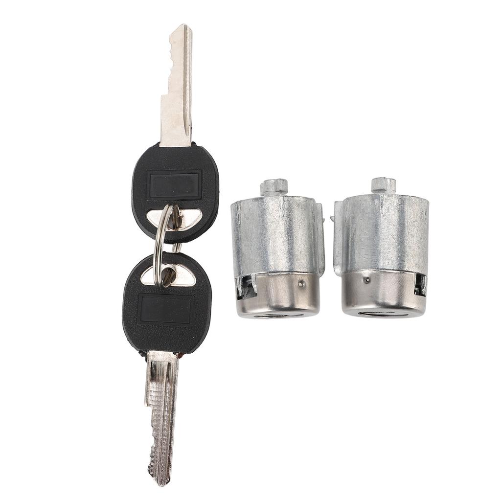 Pair of Front Door Lock Cylinder with 2 Keys Metal Easy Installation Replacement for C2500 C3500