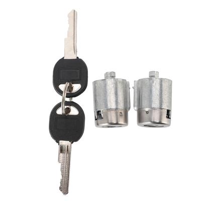 Par de Cilindros de Cerradura para Puerta Delantera con 2 Llaves Metal Fácil Instalación Reemplazo para C2500 C3500