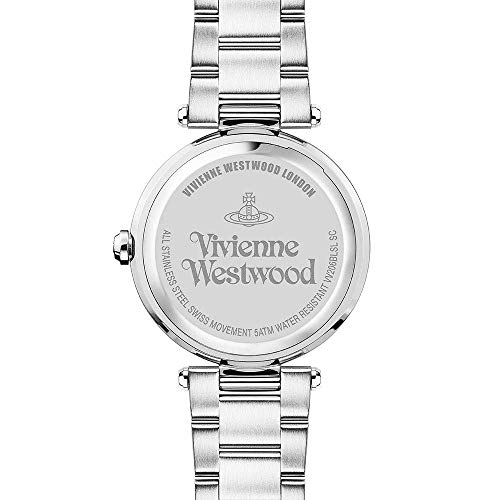 Vivienne Westwood Women's Silver Blue Shell and Crystal Bracelet Watch VV206BLSL [Parallel Import]