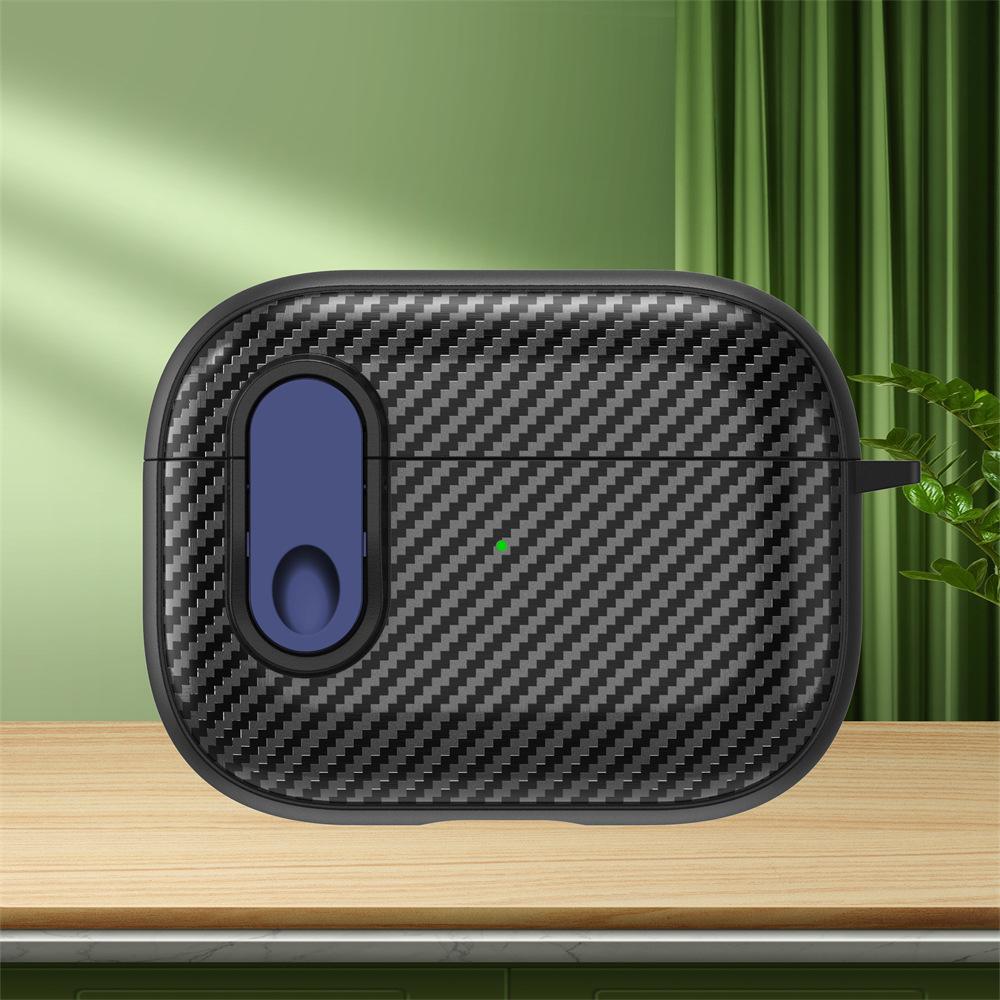 Carbon fiber lock for AirPods pro1 protective case 1 generation 1 generation apple bluetooth headset protective case simple