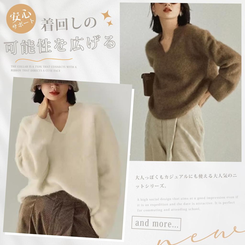 Knit Long Available In 5 Solid Loose Pullover Simple Perfect for Fall and Winter [xppe] Women's Sweater, V-Neck, Sleeve, Colors, Color, Fit, Top,