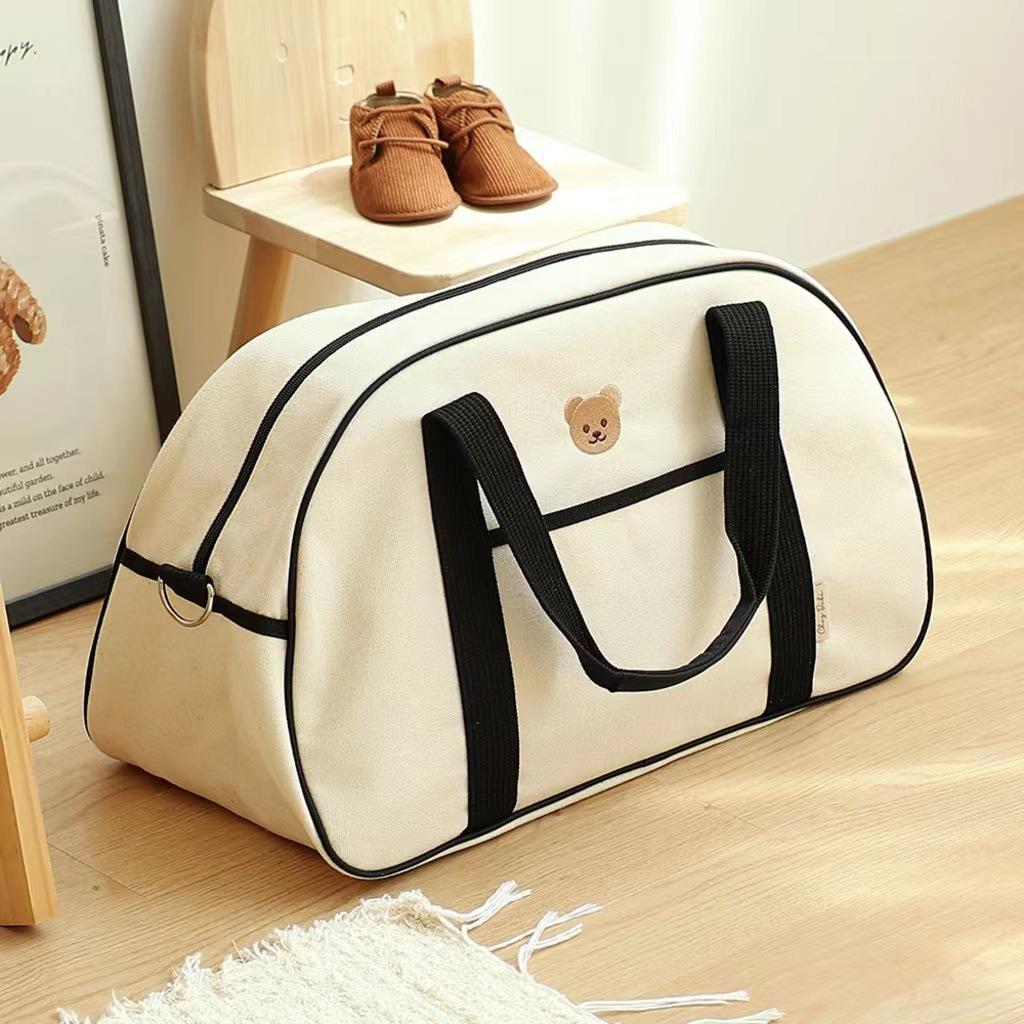 Korean INS Mommy Bag Large Capacity Bear Handbag New Lightweight Storage Mom Baby Bag