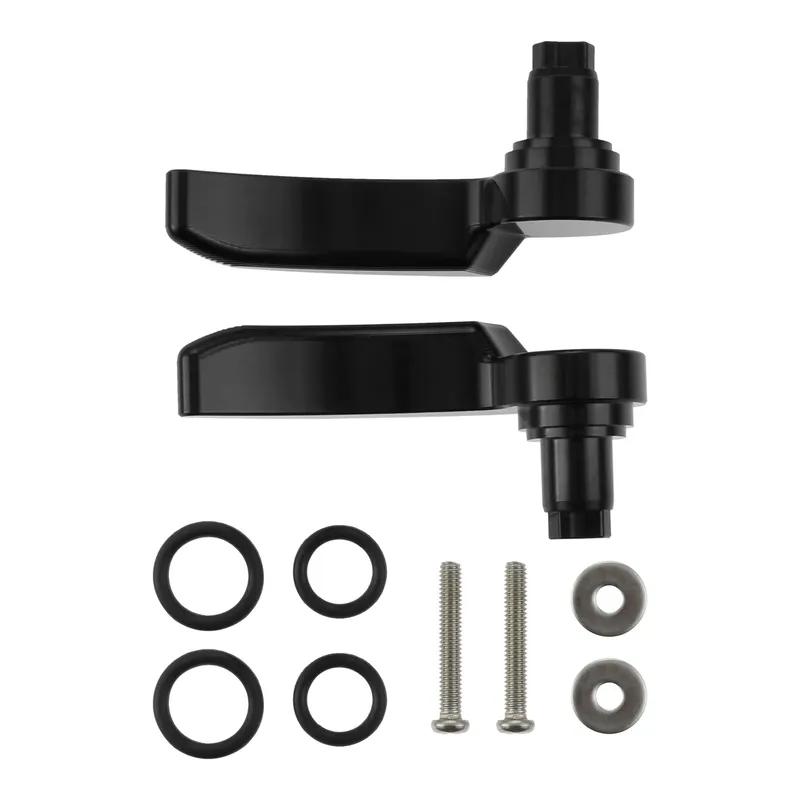 2Pcs Motorcycle Saddlebag Lid Lifters Latch Handle Lever Kit for Harley Davidson CVO Electra Glide Road King Tri Glide 2014-