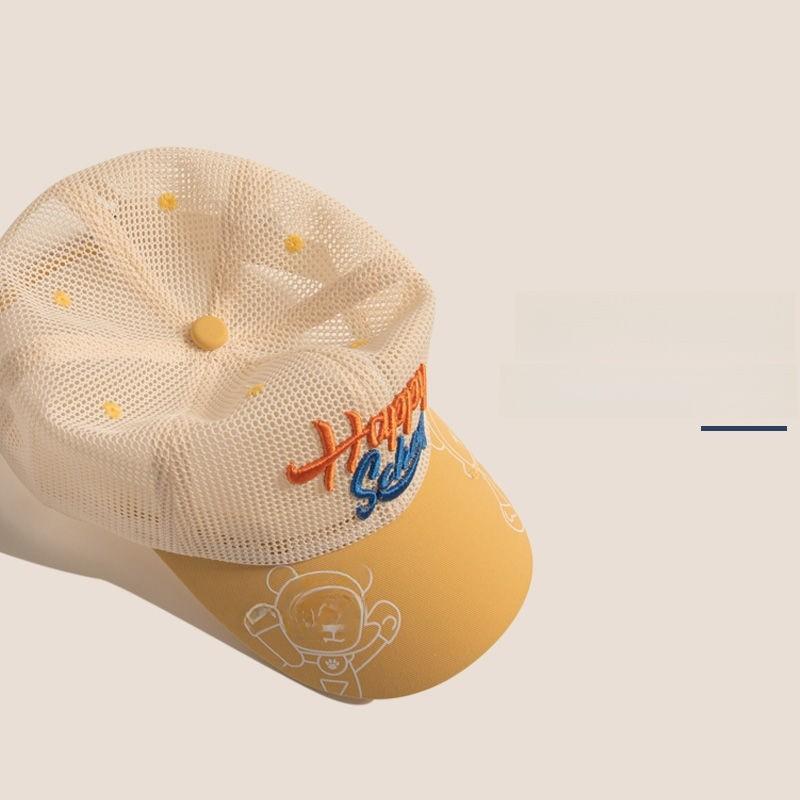 Childrens Summer Mesh Sun Hat With Wide Brim For Outdoor Play