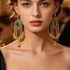 Indian Bohemian Rhinestone Tassel Earrings