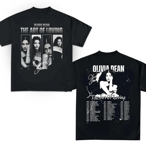 Olivia Dean 2026 Tour Hoodie or Tshirt Pure Cotton Couple AllSeason Streetwear Shirt vintage t shirt oversized t shirt S