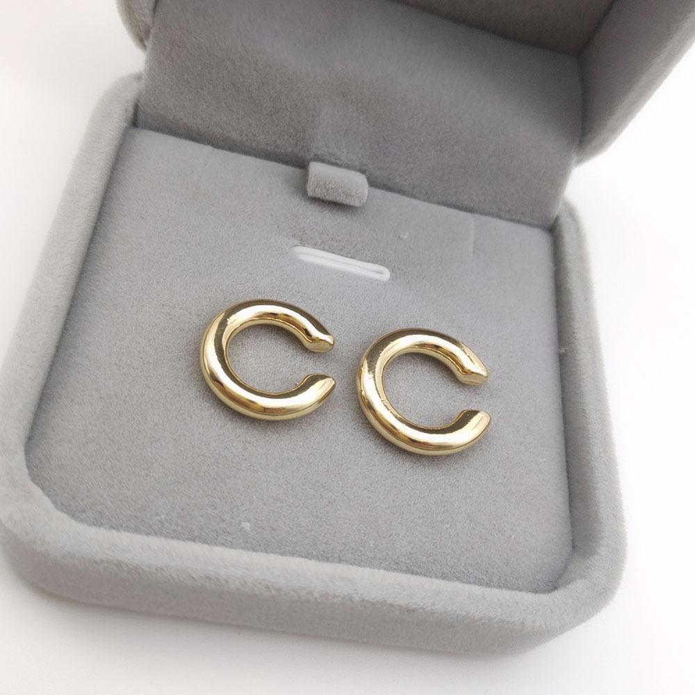 Asymmetrical Double Circle Metal Ear Cuff for Women