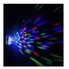 E27 3w Led Voice Automatic Rotating Stage  Lamp Prismatic Shell Shape Crystal Light Bulb For Disco