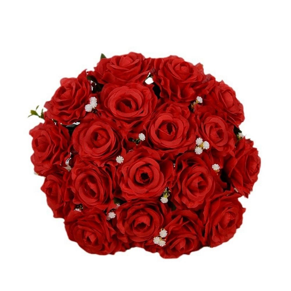 18 Heads Real Happy Flower Mini 10 Colors Valentine's Day Flowers Photography Photo Gift Rose Flowers Decorative Home Decorative