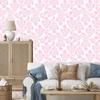 Wallpaper Flowers white, bottom white for Living Room and Bedroom 50x1000