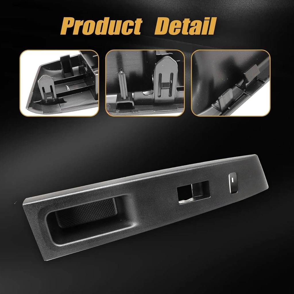 XQSMWF 74231-52650-C0 Prawy Przedni Panel Górny Podłokietnika Ramka Przycisku Szyby Drzwi Samochodowych Wykończenie Kompatybilna z Toyota Yaris L LE SE 2012 2013 2014