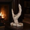 Collectible Eye-catching Candle Holder Resin White 1 Pc