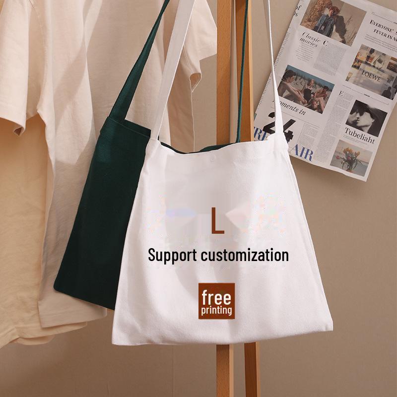 Personalisierte Logo Canvas Messenger Tote - Werbetasche mit großer Kapazität für Ausbildungseinrichtungen