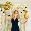1 Pair of 50th Birthday Eyeglasses Rhinestone Number Glasses Celebration Party Favors for Adults