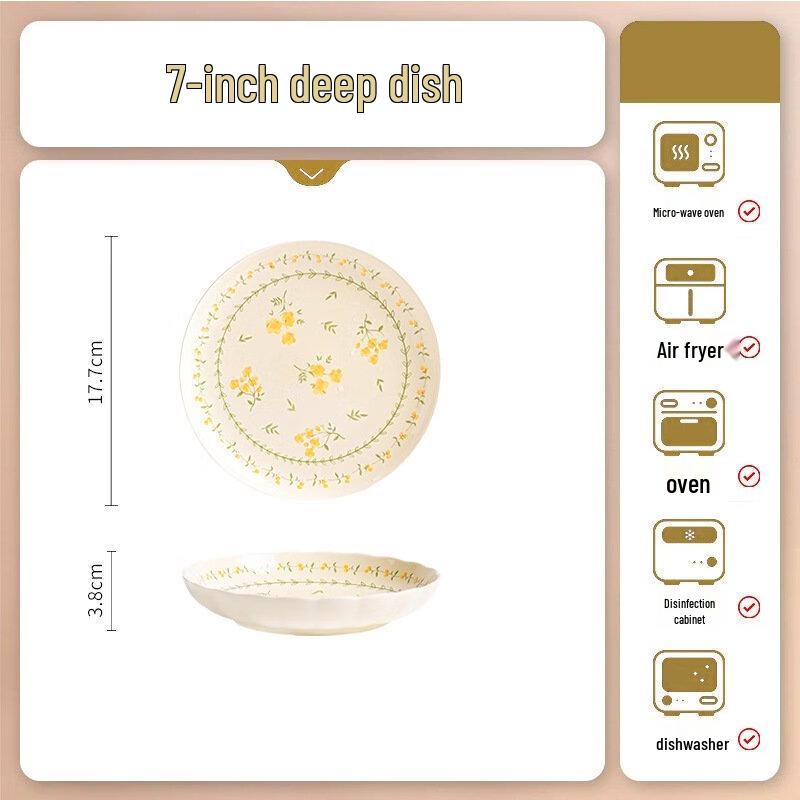 Yoshida Craftsman Spring Violet 8-inch Steak Plate