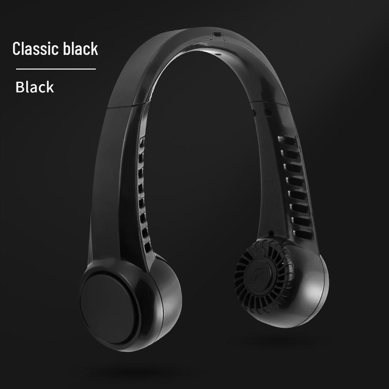 

Portable Silent Multi-Porous Neck Fan: Adjustable Airflow Outdoor/Indoor Use 21×6.5×22.5 CM