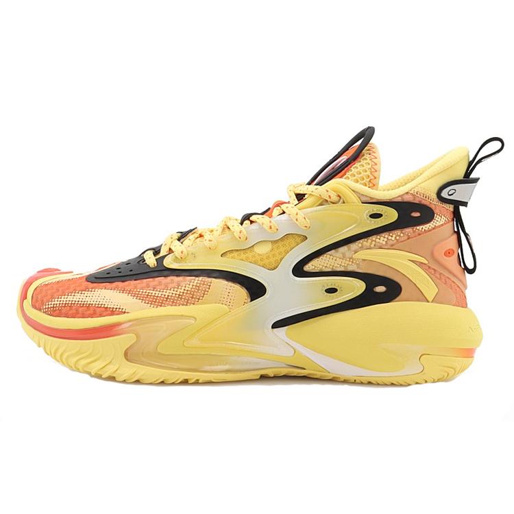 New Anta Berserk 3 Abrasion Resistant Breathable High Top A Flashedge Basketball Shoes Men's Yellow Red 112131601S-1
