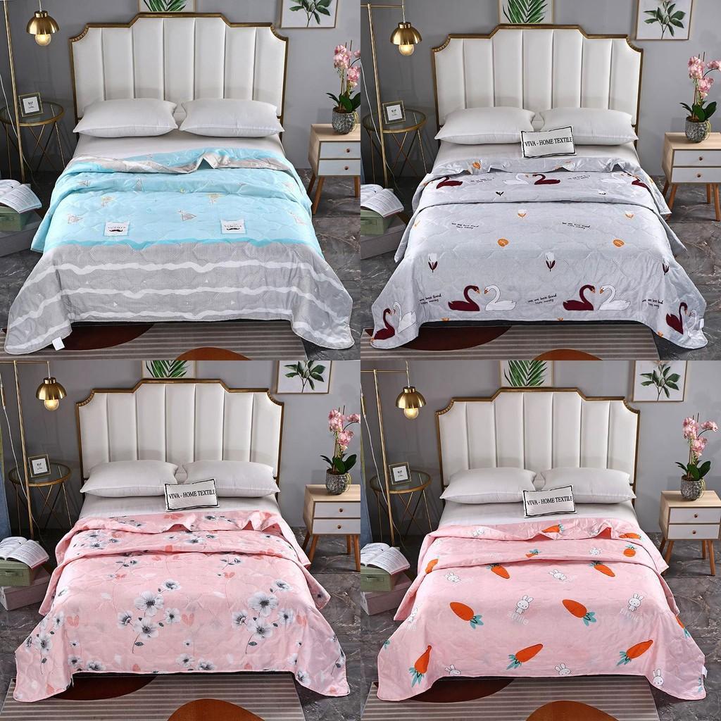 Radish Bear Rabbit Flower Printed Washed Cotton Summer Air Conditioning Quilt