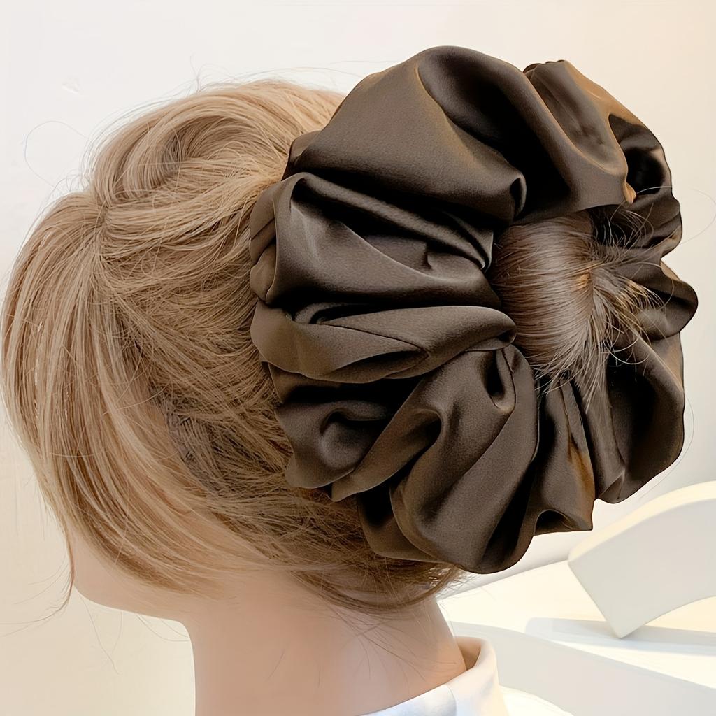 Soft and Comfortable Simulation Silk Circles with Small SilkTight Headbands, Bow Ties, Elastic Ponytails, Fixed Women'S Hair Accessories