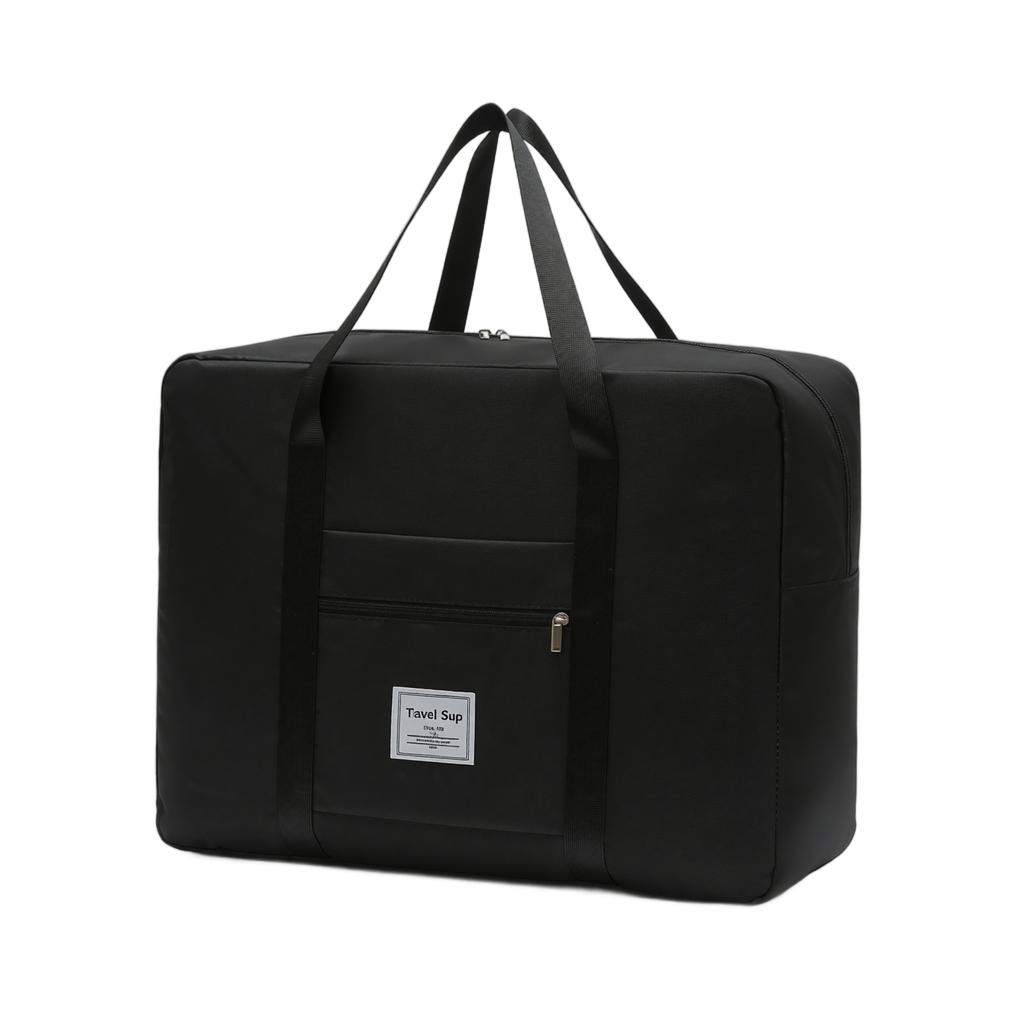 Oxford Fabric Large Capacity Zipper Storage Bag Portable Handheld Travel Organizer with Front Pocket and Double Handles for Easy Carrying