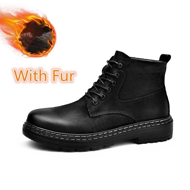 Newest Designer Genuine Leather Shoes Men Military Tactical Boots Man Sneakers Non-Slip Motorcycle Winter Luxury Boots High Quality