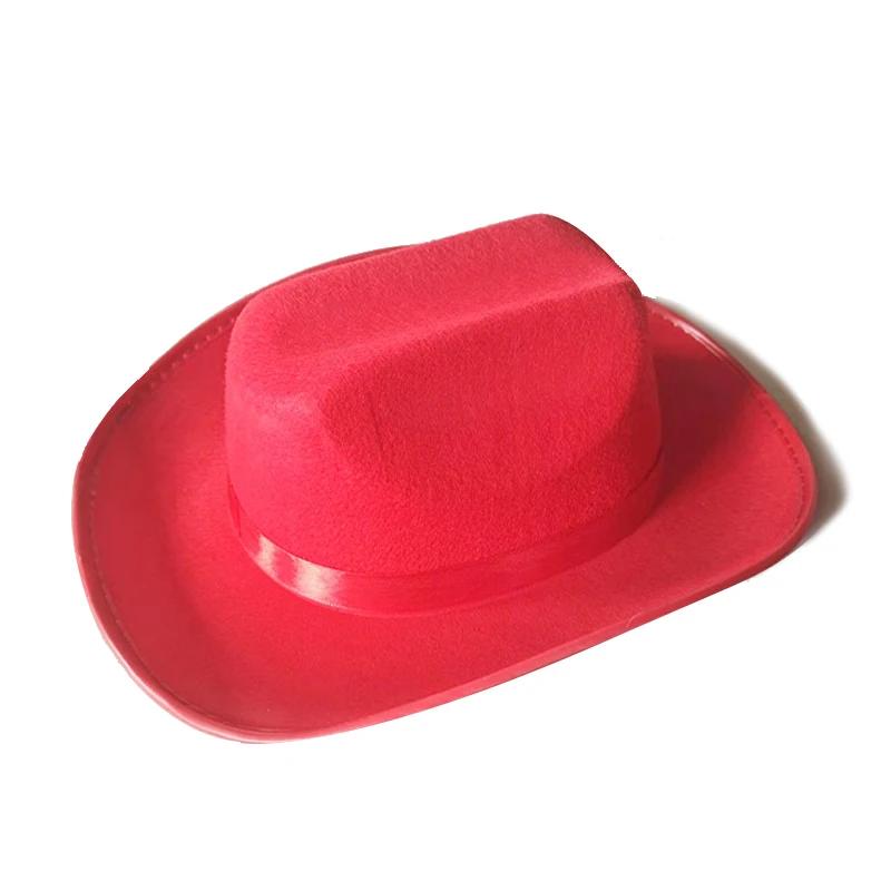 Children'S Hat Kids Girls Boys Cowboy Hats Wide Brim Western Cowgirl Hat With Adjustable Strap Costume Accessories
